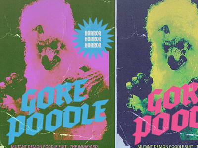 Gore Poodle design graphic design horror horror movies poster type typography