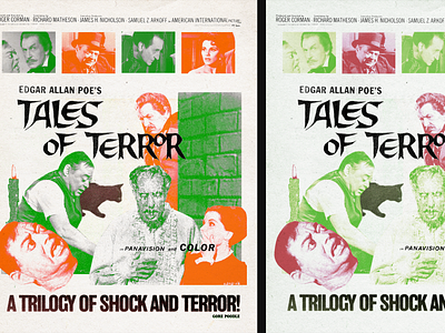 Tales of Terror Poster branding design graphic design horror movie poster horror movies poster type typography vintage poster