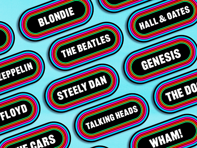 Vintage Styled Music Stickers