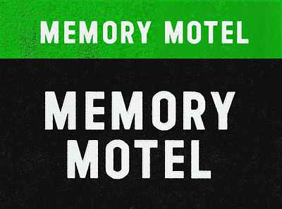 Memory Motel Type design graphic design hotel montauk motel motel sign new york poster retro design type typography vintage design