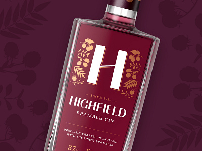 Highfield Gin Branding And Packaging brand identity branding drinks brand drinks packaging gin brand gin branding graphic design logo design packaging