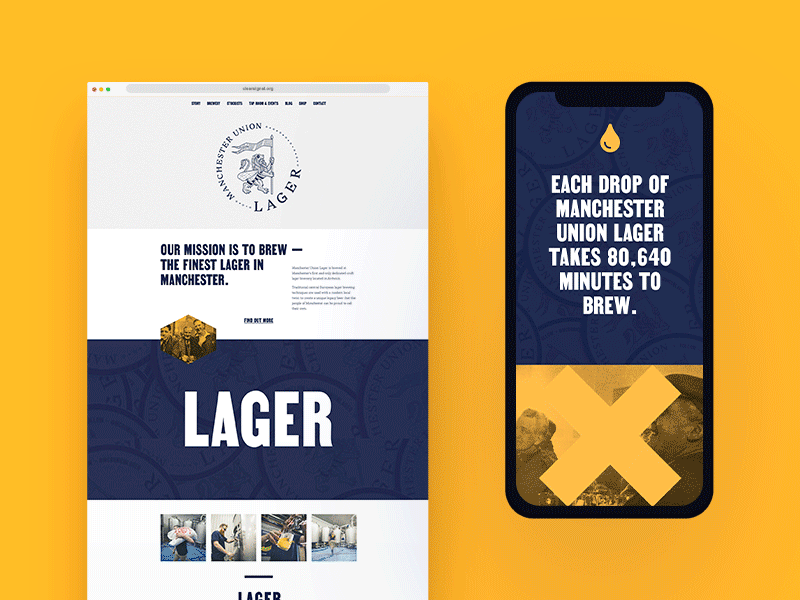 Manchester Union Larger Website brand design larger ui ux design web design website website design