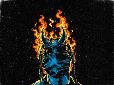 Demon Season artwork demon devil flame illustration tshirtdesign