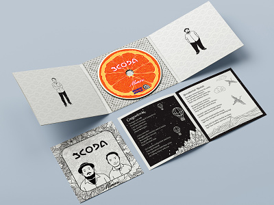 JCODA CD COVER artwork branding cd artwork cd cover cd design cd packaging design illustration vector