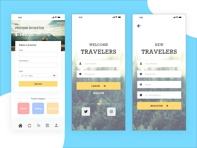 The Travelers - UI/ UX Mobile