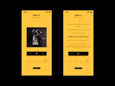 Music play-2 app design ui