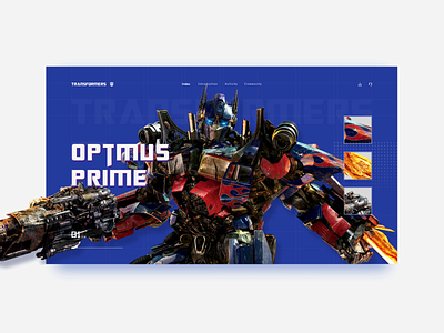 Optmus Prime design web