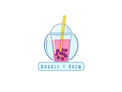 Logo Design for BUBBLE T BREW branding design illustration inspired logo