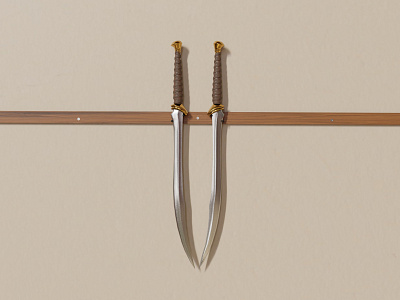 Scimitar Swords. blender3d cyclesrender design designinspiration dribble graphicdesign