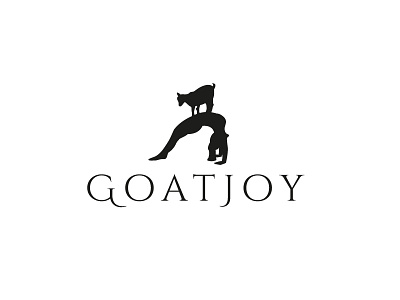 concept Yoga with goat animal goat yoga