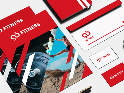 Fitness logo concept 100 branding logo fitness graphic design logo logo fitness red logo sport website design