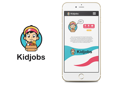 Kidjobs Logo concept app