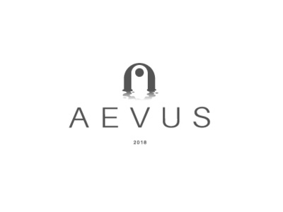 Aevus logo logo sunset water