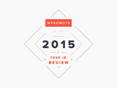 Year In Review 2015 clean line logo minimal year