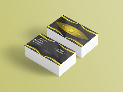 Business Card - Golden business card gold potoshop