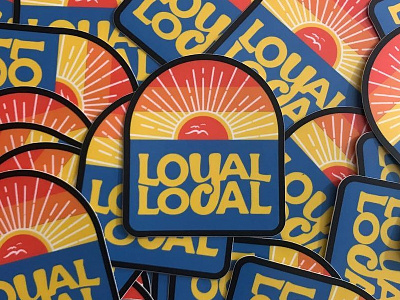 Loyal Local branding graphic design identity illustration logo design