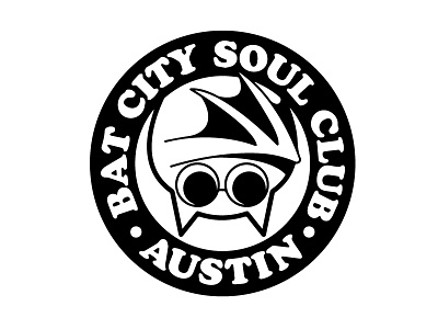 Bat City Soul Club branding graphic design identity illustration logo design