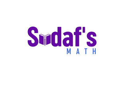 Education Logo - sadaf's Math branding bussines card design illustration lettering logo logodesign logotype typography ui ux vector