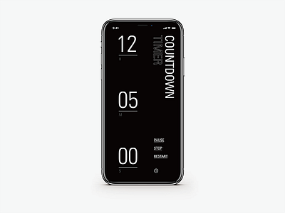 Daily UI #014 _Countdown Timer 014 clean countdown dailyui design iphone x modern sketch timer ui ux