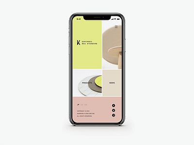 Daily UI #003 _Landing Page 003 clean dailyui design furniture iphone x japan karimoku modern sketch ui ux