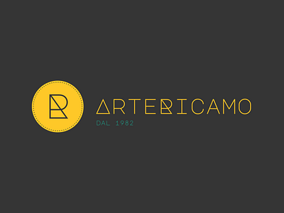 ArteRicamo Logo branding design illustrator logo typography ui vector