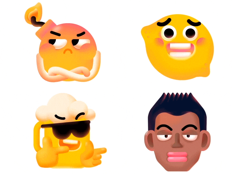 Emoji animation emoji motion