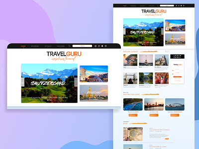 Travel website blogging booking clean ui design manipulation photoshop travel ui website design