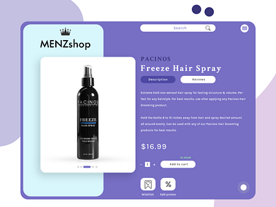 Product checkout page