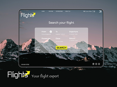 Flight booking advertising booking booking app branding flight app flight booking graphic design illustration ui design website banner