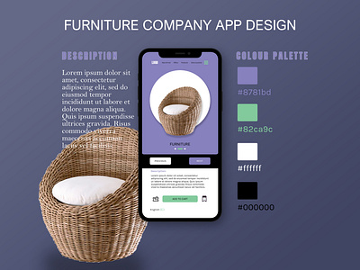 Furniture app design