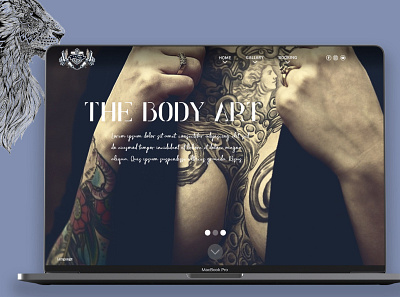 Tattoo website design advertising apple graphic design mackbook photoshop tattoo tattoo artist tattoo design tattoo girl ui design web design