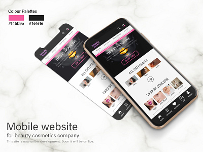 Beauty cosmetics web UI adobe xd app design beauty product clean ui cosmetics ecommerce user experience user interface