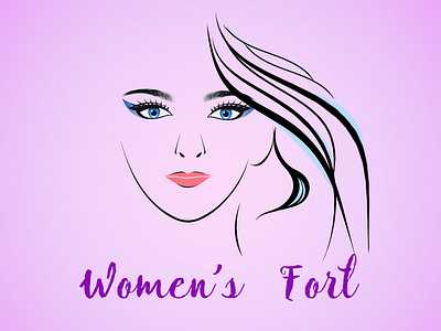 Womens Fort cosmetics design illustration logo photoshop shop logo vector