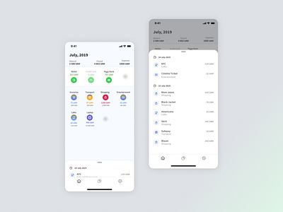 Finance managing app | IOS