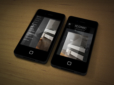 Iconic iPhone menu responsive web design web development