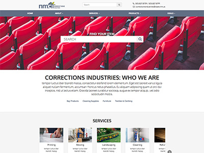 NMCI Home Page Mockup