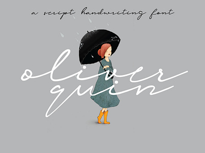 oliver quin app branding design font font script handlettering handwriting oliver quin typography