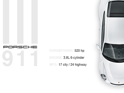 Porsche911 car cars clean design graphic simple web website