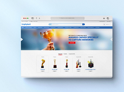 Trophykart Website Design user experience design user interface design website design