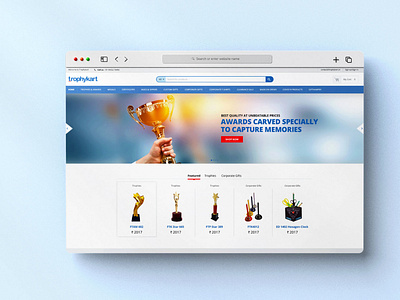 Trophykart Website Design