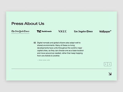 Colivers - Press About Us concept creative design featured in minimal press page typography ui uiux ux web website