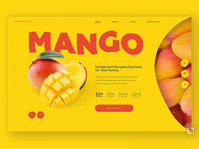 Fruit shop UI concept clean creative design food minimal product page ui uiux ux web webdesign website