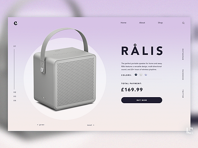 Rails Speaker 2019 clean concept creative design ecommerce gradient minimal typography ui uiux ux web webdesign website
