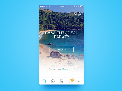 Casa Turquesa Paraty app design ios mobile ux visual