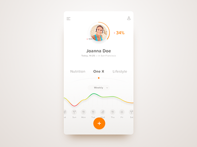 One X — Dashboard app ios product design ui visual