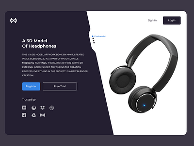 3D Model Landing-page