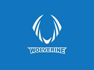 Wolverine blue claws logotype logotype design luxury wolf wolf logo wolf man wolverine