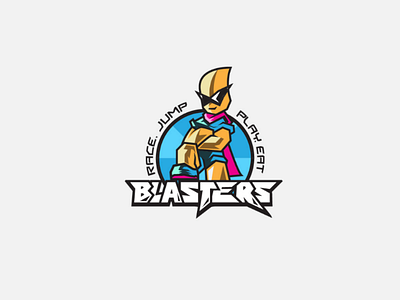 Blasters logo logo design mascot mascot design