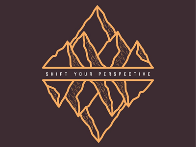 Perspective is key adventure badge design brand brand identity branding logo logo designer logo identity merch mountain outdoor