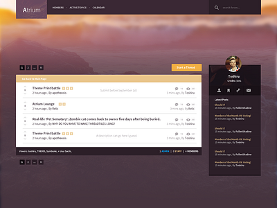 Chocolate Forum Design (Thread View Page)